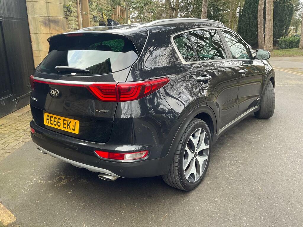 Kia Sportage 2.0 Crdi Gt-line Awd Euro 6 RE66EKJ Black #2