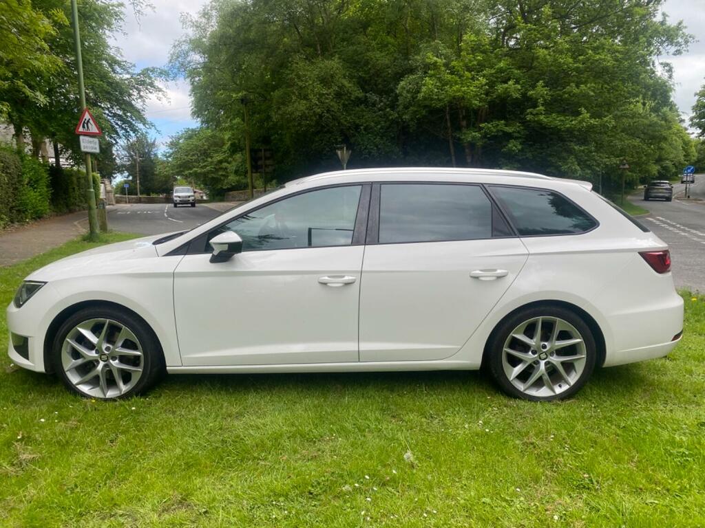 Seat Leon 2.0 Tdi Fr EX66AXF White #6