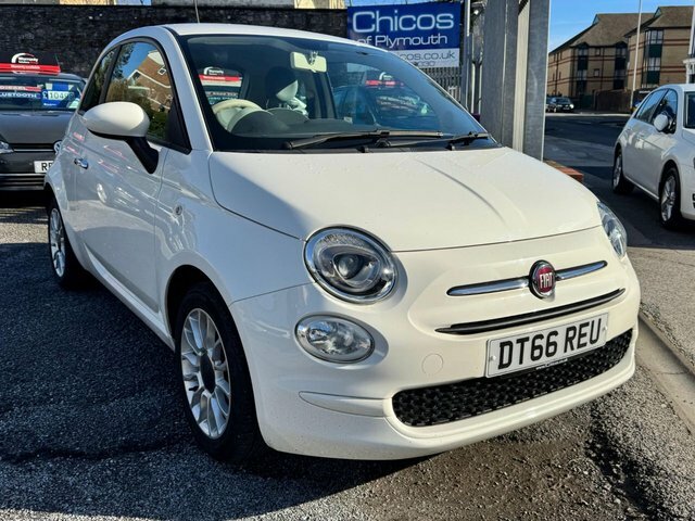 Fiat 500 2017 1.2 Eco Pop Star Hatchback DT66REU White #3