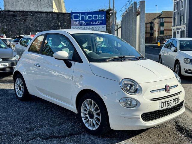 Fiat 500 2017 1.2 Eco Pop Star Hatchback DT66REU White #2