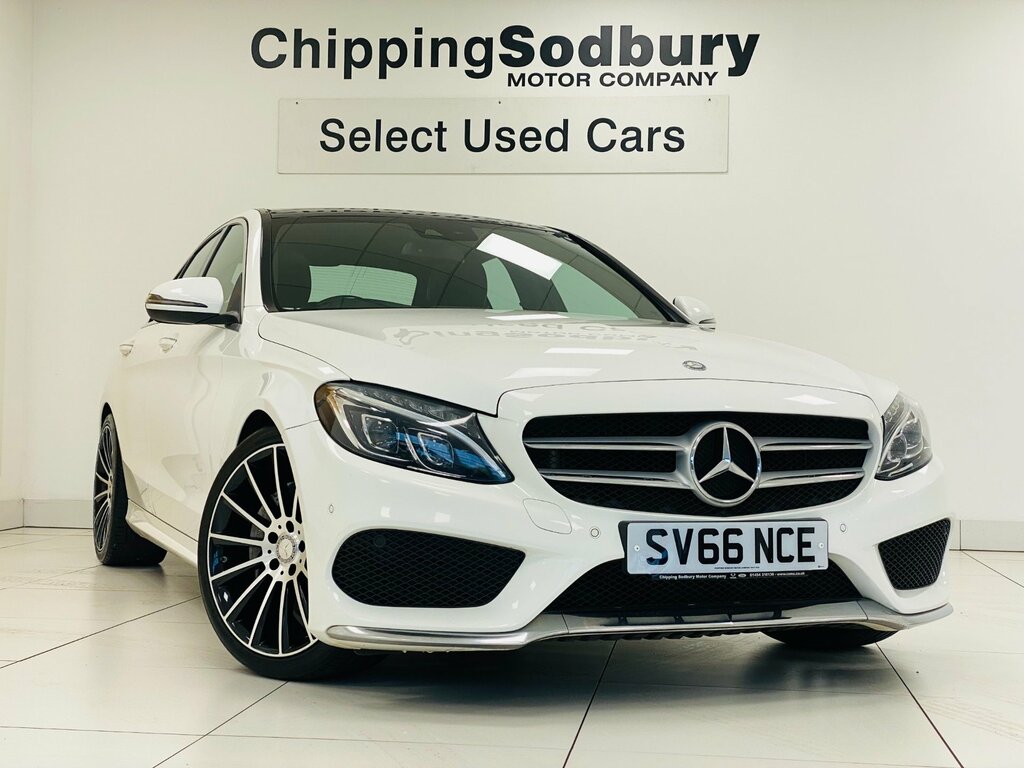 Mercedes-Benz C Class 2.1 C220d Amg Line Premium Saloon 7G- White