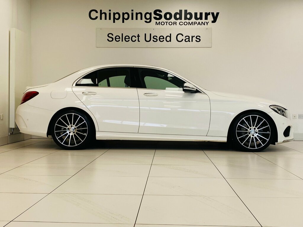 Mercedes-Benz C Class 2.1 C220d Amg Line Premium Saloon 7G- SV66NCE White #3