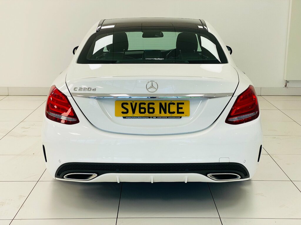 Mercedes-Benz C Class 2.1 C220d Amg Line Premium Saloon 7G- SV66NCE White #5