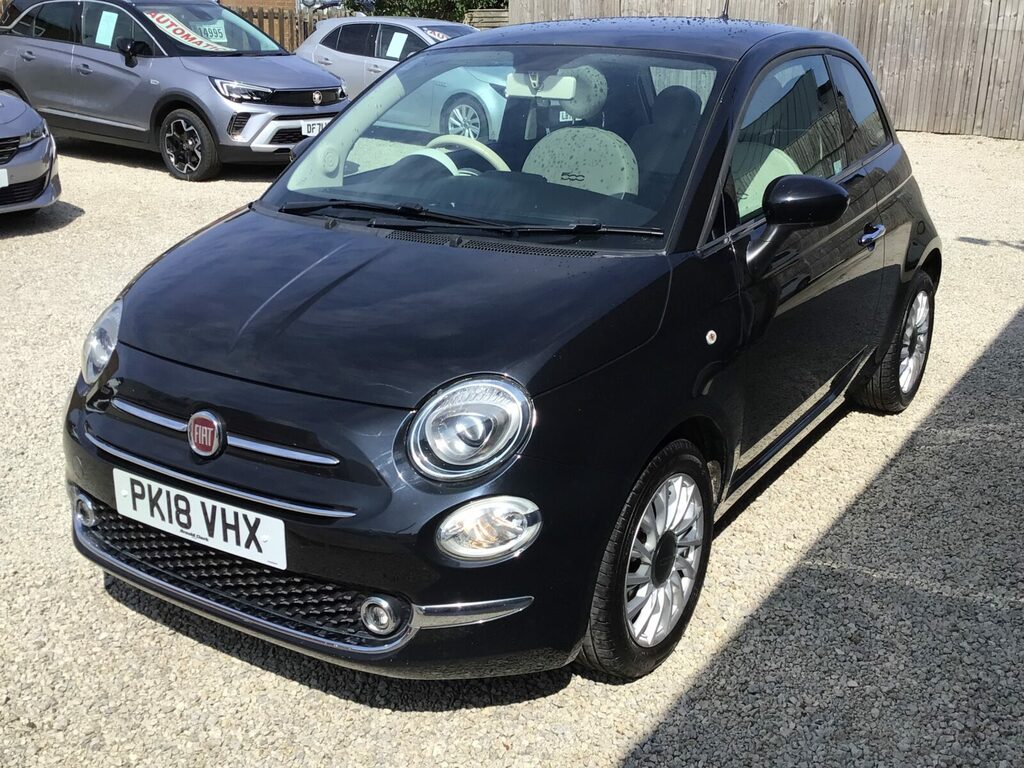Fiat 500 Lounge 1.2 69 Bhp Only 28 872 Mile Black