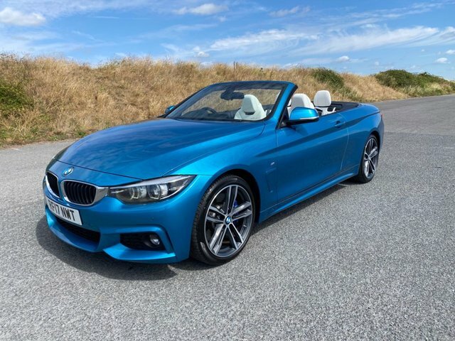 BMW 4 Series 440I M Sport Convertible Blue #2