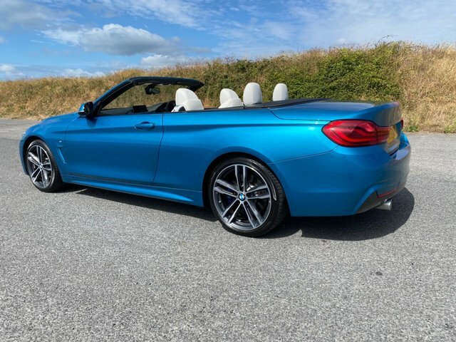 BMW 4 Series 440I M Sport Convertible Blue #4
