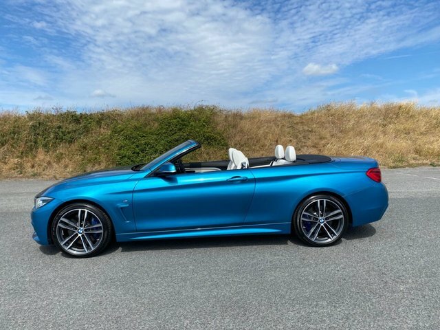 BMW 4 Series 440I M Sport Convertible Blue #3