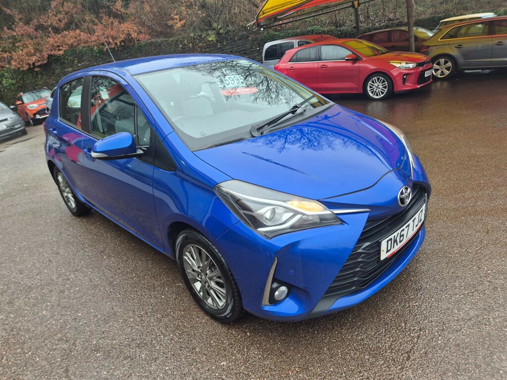 Toyota Yaris Vvt-i Icon Tech Hatchback DK67TJZ Blue #3