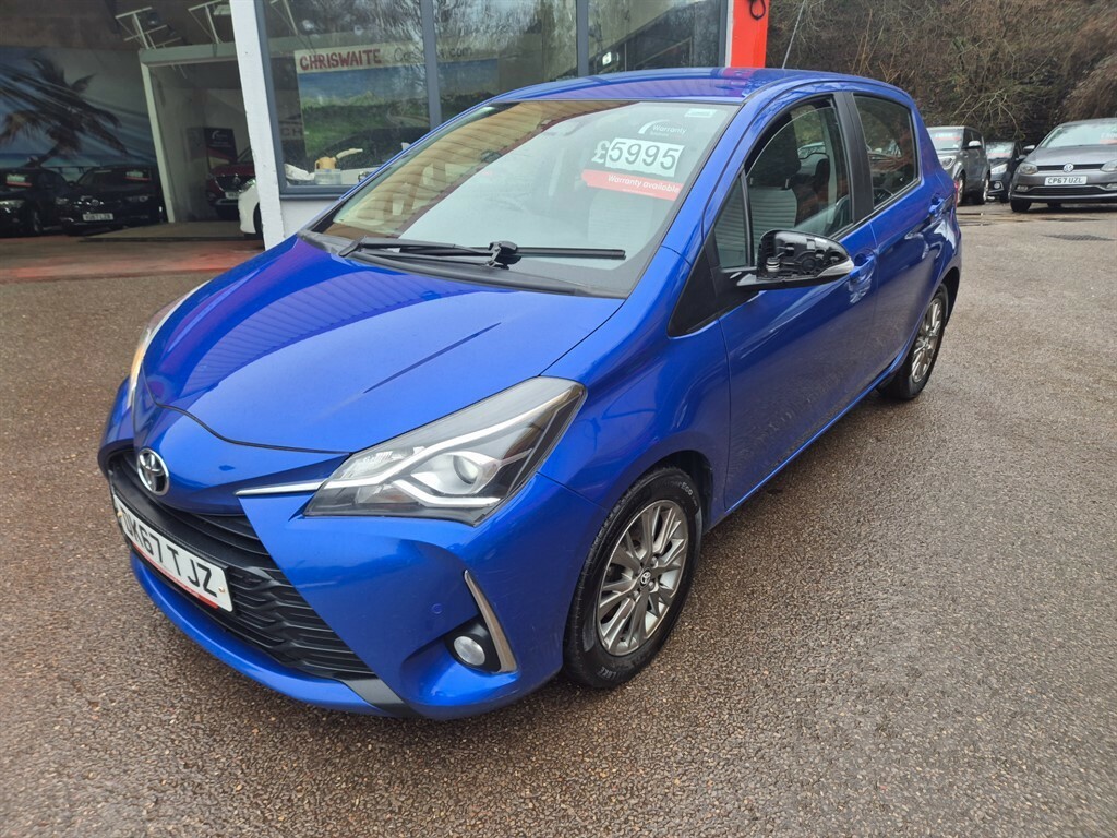 Toyota Yaris Vvt-i Icon Tech Hatchback DK67TJZ Blue #6