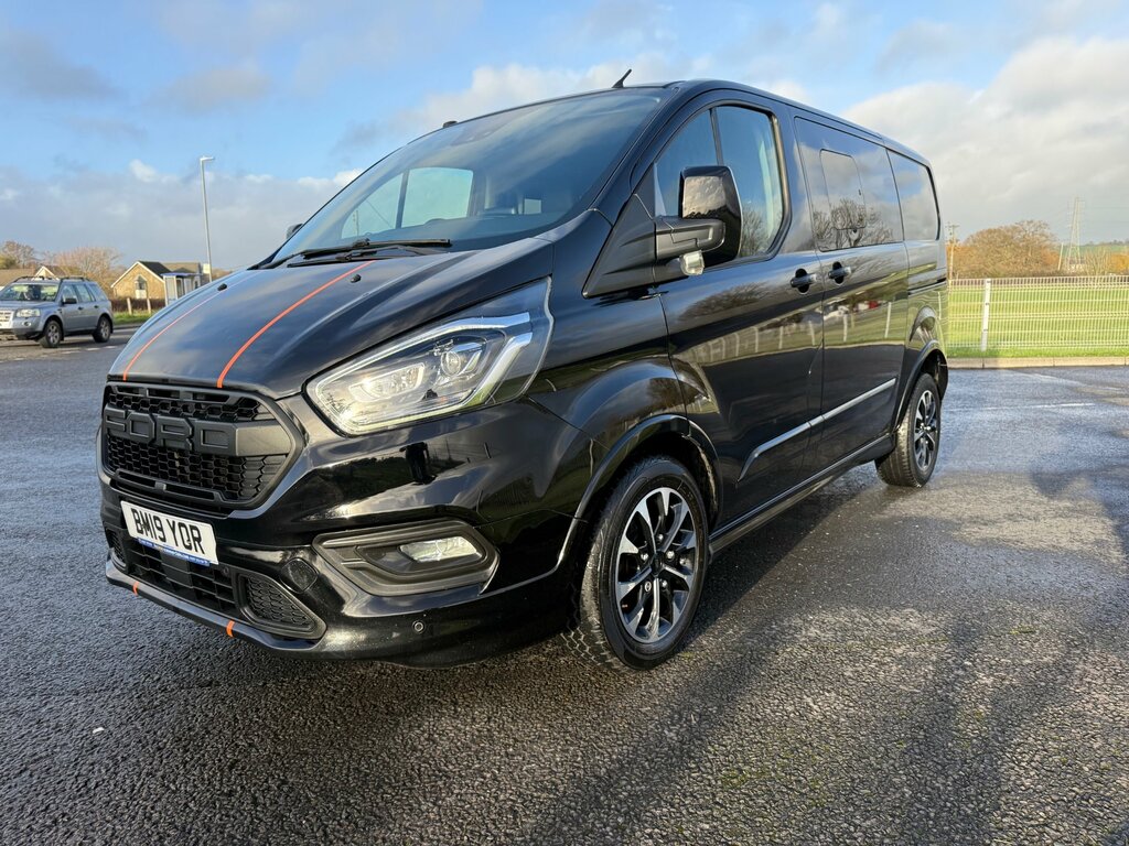 Ford Transit Custom 2.0 310 Ecoblue Sport Crew Van Double Cab 6Dr Dies Black