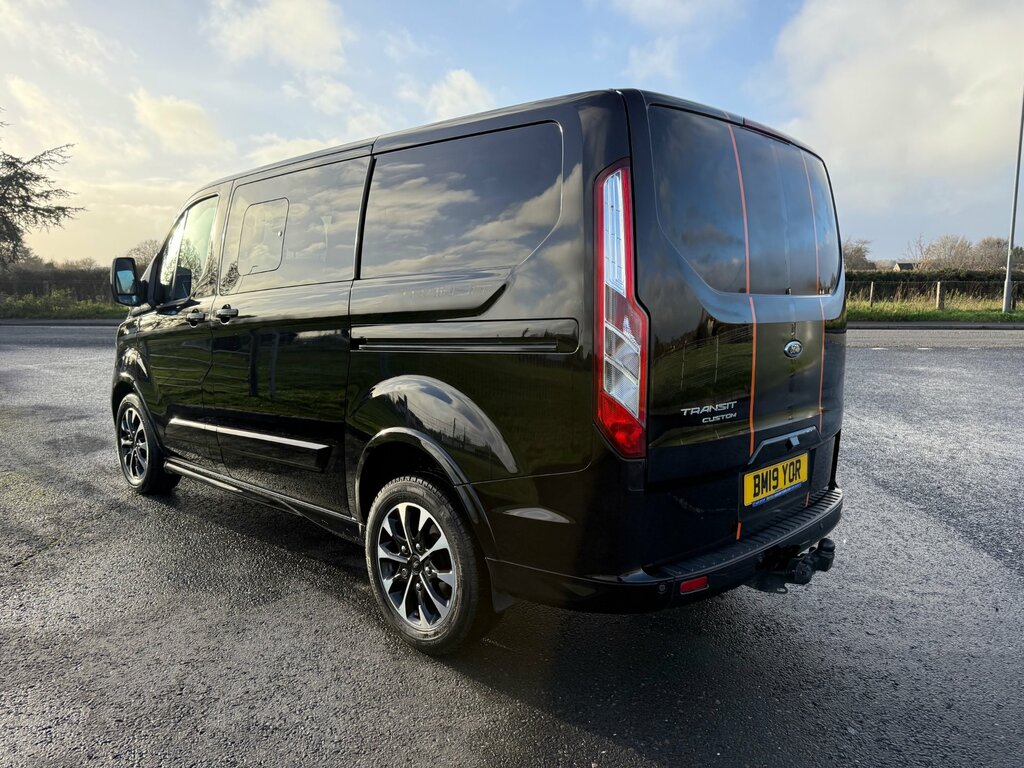 Ford Transit Custom 2.0 310 Ecoblue Sport Crew Van Double Cab 6Dr Dies BM19YOR Black #5