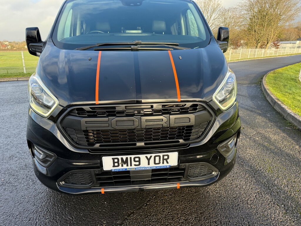 Ford Transit Custom 2.0 310 Ecoblue Sport Crew Van Double Cab 6Dr Dies BM19YOR Black #6