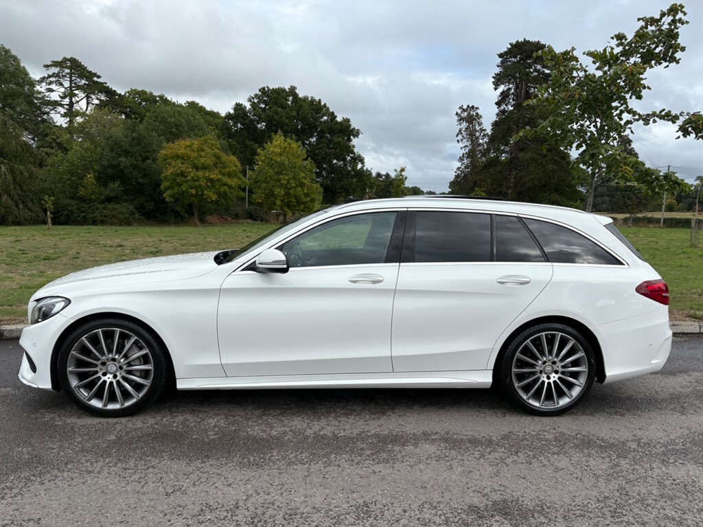 Mercedes-Benz C Class C250 D Amg Line Premium Plus WD16TWW White #6