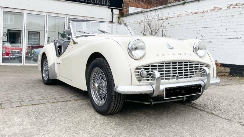 Triumph TR3 Tr3. Racetorations Upgrades - 1957 WNX525 White #2