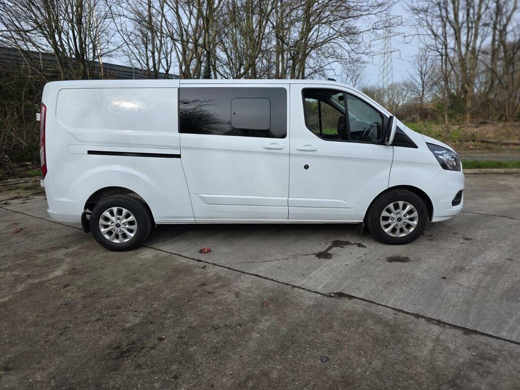 Ford Transit Custom Combi Van 2.0 300 Ecoblue Limited Crew Van L2 H1 E MA72BBJ White #3