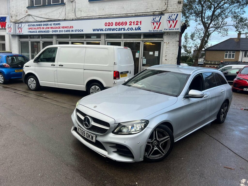 Mercedes-Benz C Class 2.0 C220d Amg Line Edition G-tronic Euro 6 Ss KT69OKW Silver #2