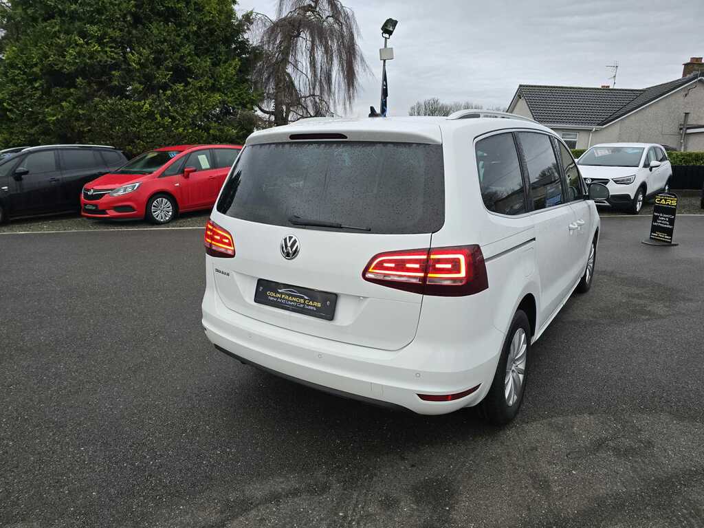 Volkswagen Sharan Se Navigation 2.0Tdi S XUI5469 White #4