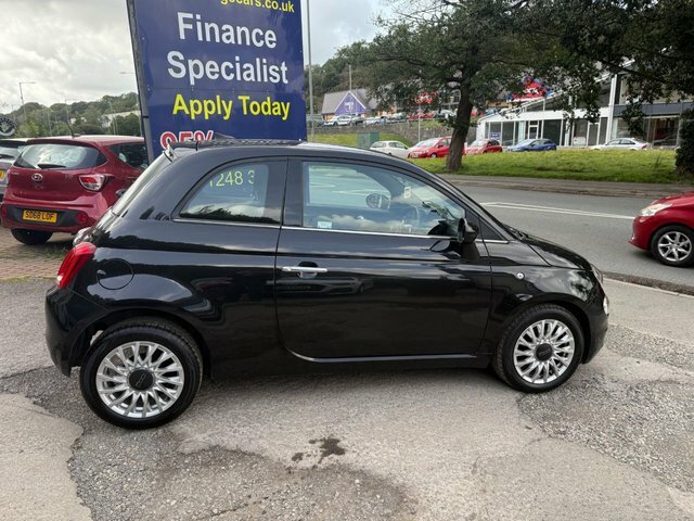 Fiat 500 2019 69 1.2 Lounge Hatchback Eur WP69NLM Black #4