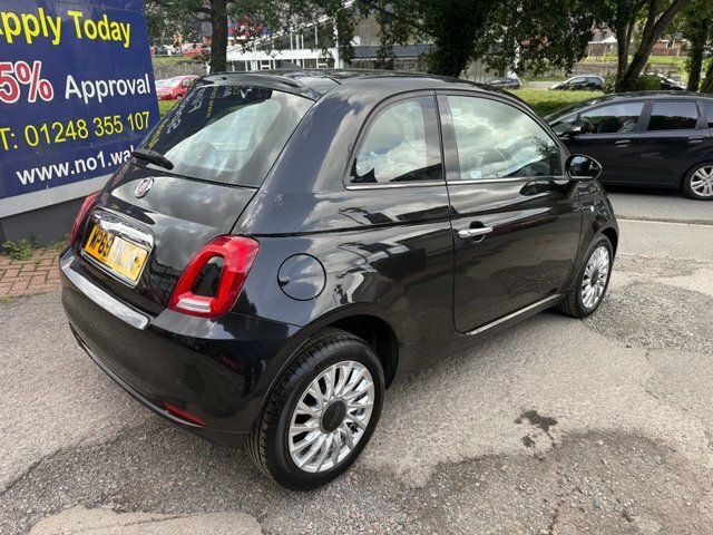 Fiat 500 2019 69 1.2 Lounge Hatchback Eur WP69NLM Black #5