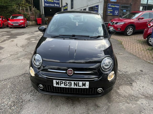 Fiat 500 2019 69 1.2 Lounge Hatchback Eur WP69NLM Black #2