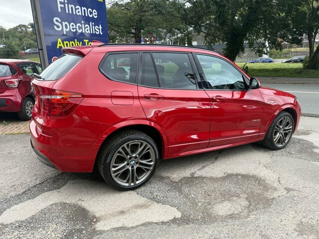 BMW X3 2015 65 3.0 30D M Sport Suv Xdrive Red #4