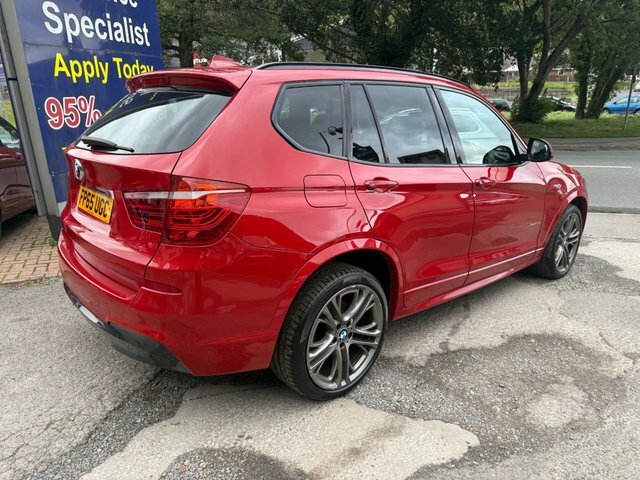 BMW X3 2015 65 3.0 30D M Sport Suv Xdrive Red #6