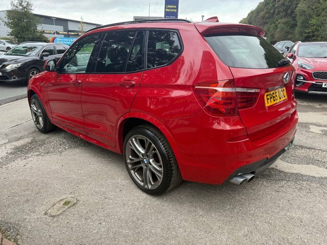 BMW X3 2015 65 3.0 30D M Sport Suv Xdrive Red #5
