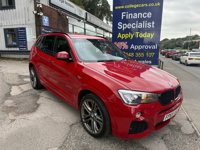 BMW X3 2015 65 3.0 30D M Sport Suv Xdrive Red