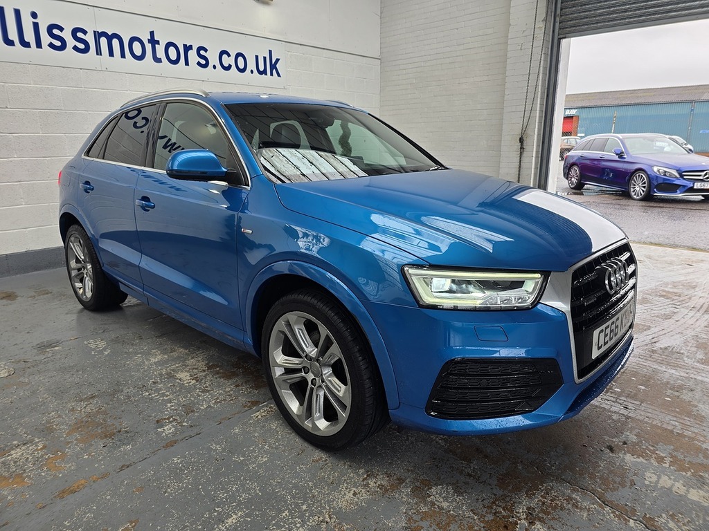 Audi Q3 2.0 Tfsi S Line Plus Suv S Tronic Quatt CE66KBO Blue #2