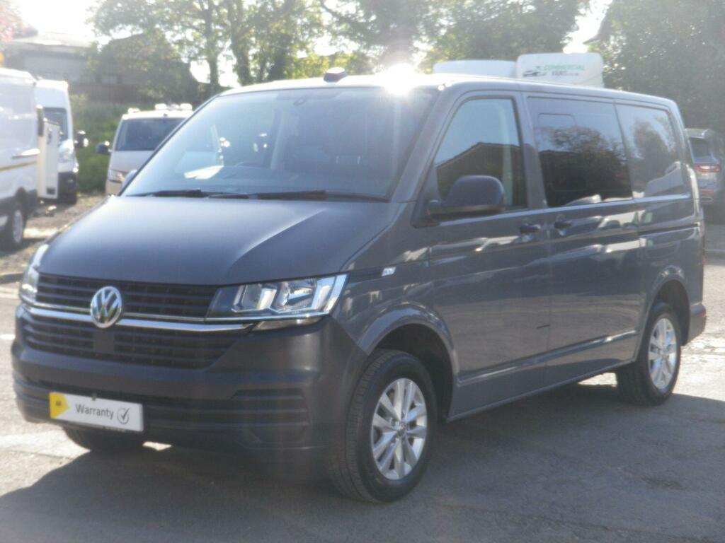 Volkswagen Transporter Double Cab Van 2.0 Tdi T32 Kombi Startline Dsg Aut PN74SJV Grey #2