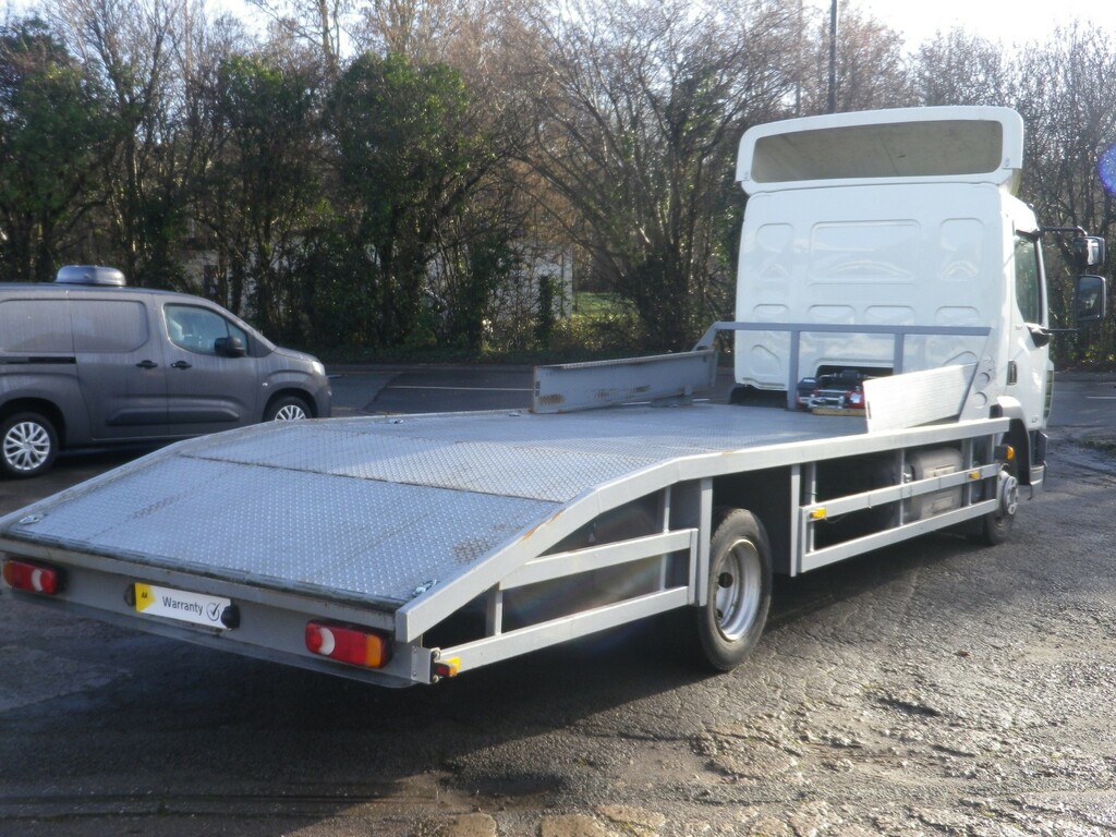 DAF All Models Vehicle Transporter 180 Flat Bed Vehicle Delivery White #2