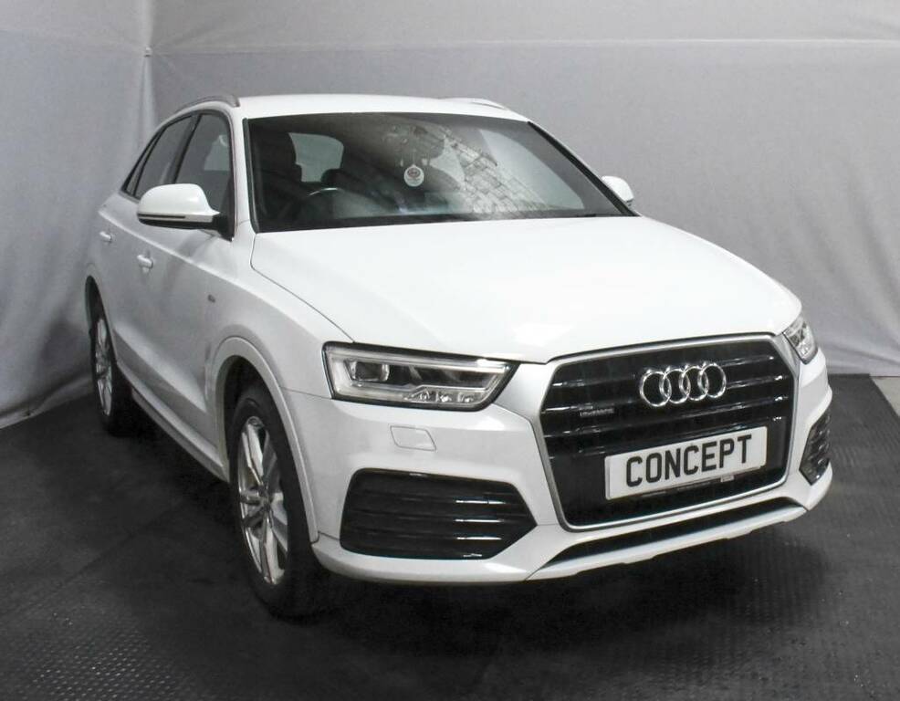 Audi Q3 Estate 2.0 Tdi Quattro S Line White #2
