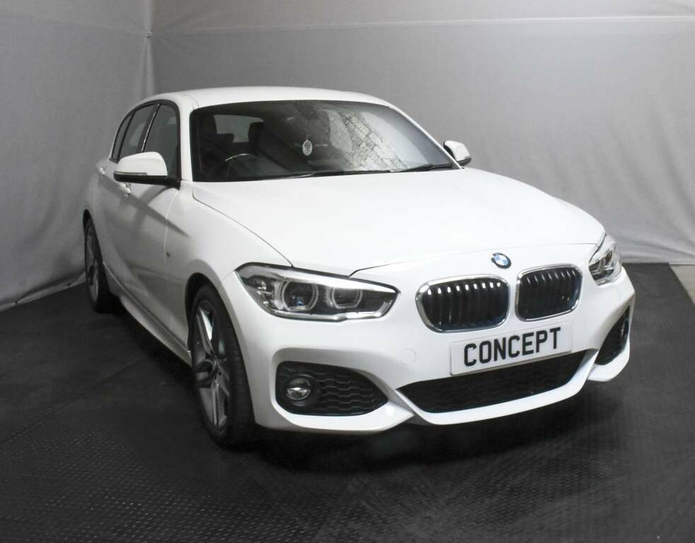 BMW 1 Series Hatchback 116D M Sport White #2