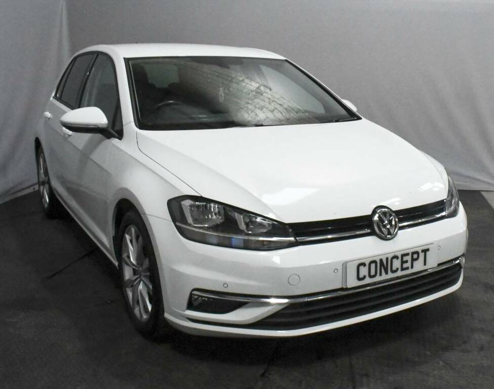 Volkswagen Golf Hatchback 1.6 Tdi Gt White #2