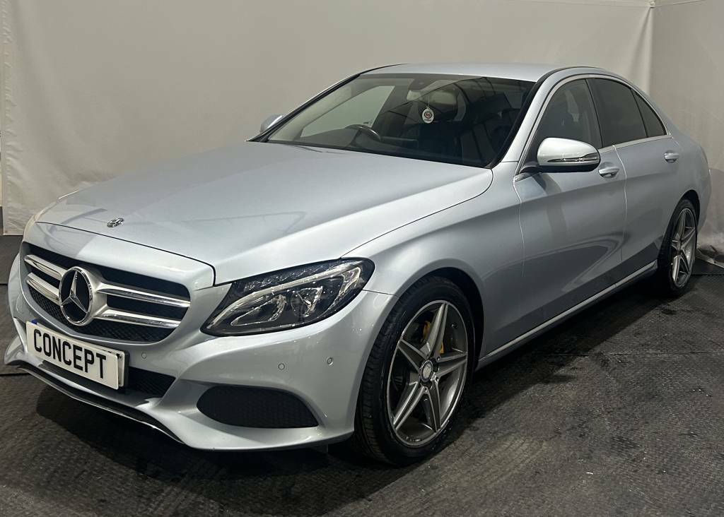 Mercedes-Benz C Class Saloon C220d Sport Silver