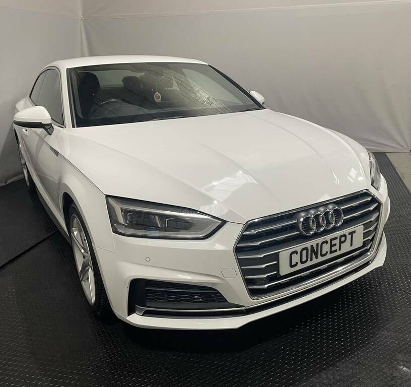 Audi A5 Coupe 2.0 Tdi Ultra S Line White #2