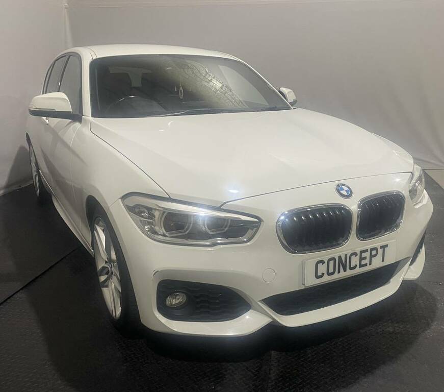 BMW 1 Series Hatchback 118D M Sport White #2