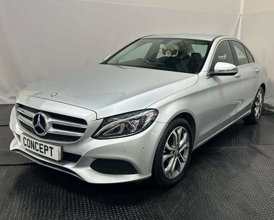Mercedes-Benz C Class Saloon C200d Sport Silver