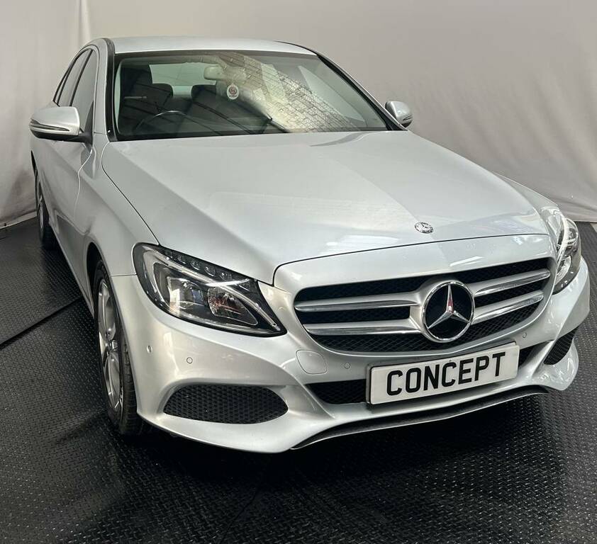Mercedes-Benz C Class Saloon C200d Sport Silver #2