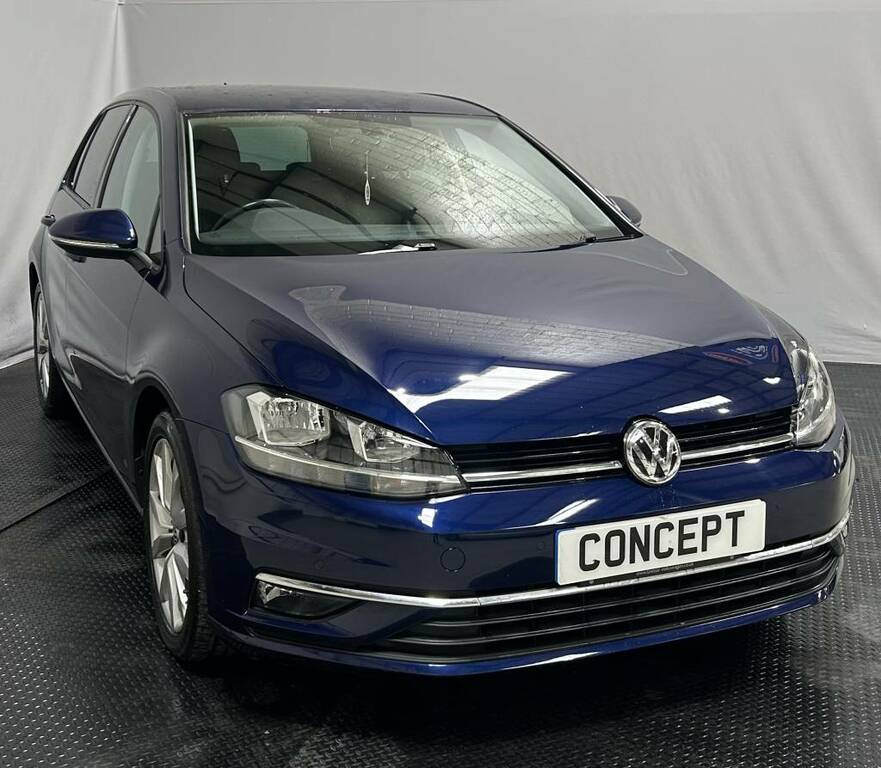 Volkswagen Golf Hatchback 1.6 Tdi Gt Blue #2