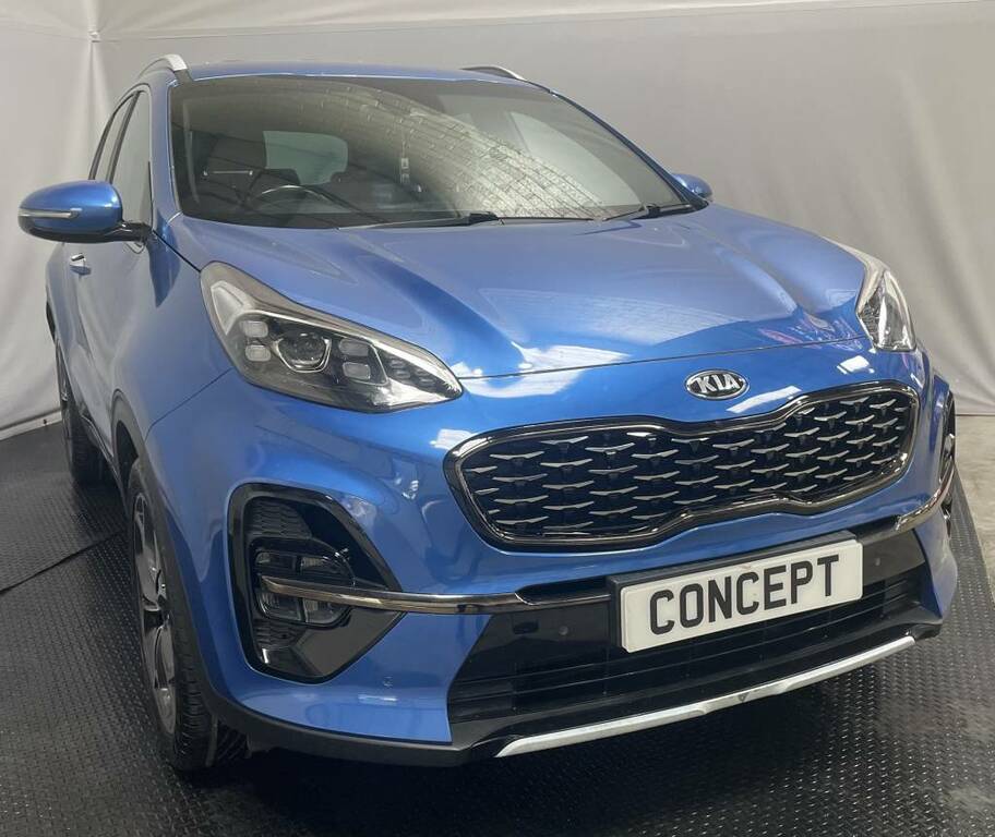 Kia Sportage Estate 1.6 Crdi Isg Gt-line Blue #2