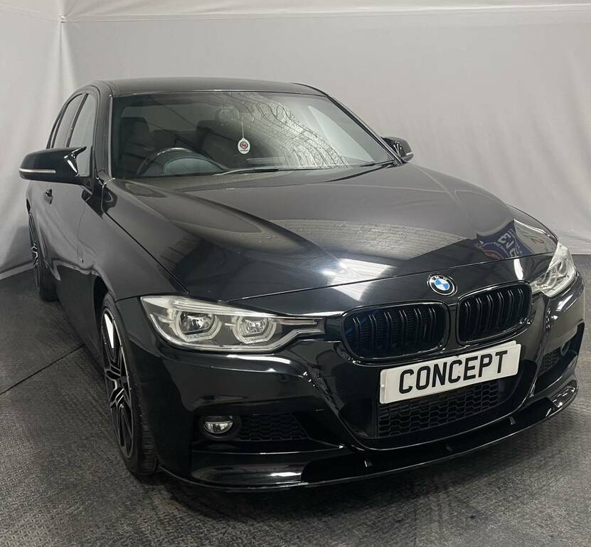 BMW 3 Series Saloon 320D M Sport Black #2