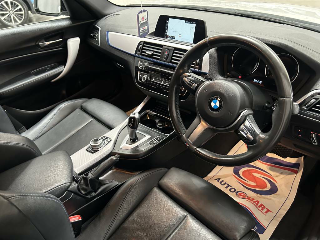 BMW 1 Series Hatchback 118D M Sport White #3