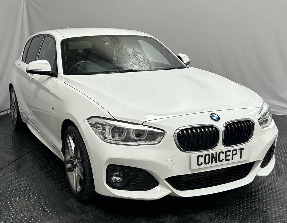 BMW 1 Series Hatchback 118D M Sport White #2