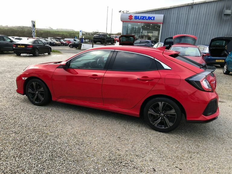 Honda Civic 1.0 Vtec Turbo 126 Sr Sat Nav WL68GEJ Red #6