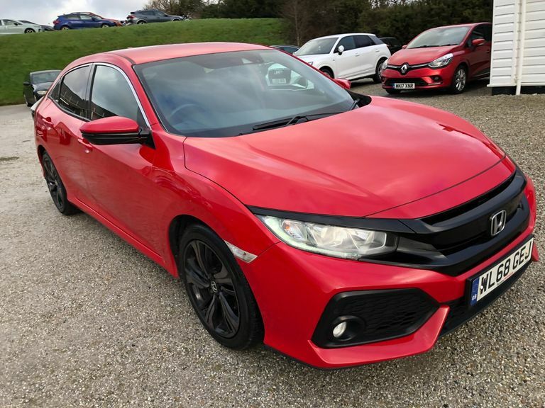 Honda Civic 1.0 Vtec Turbo 126 Sr Sat Nav WL68GEJ Red