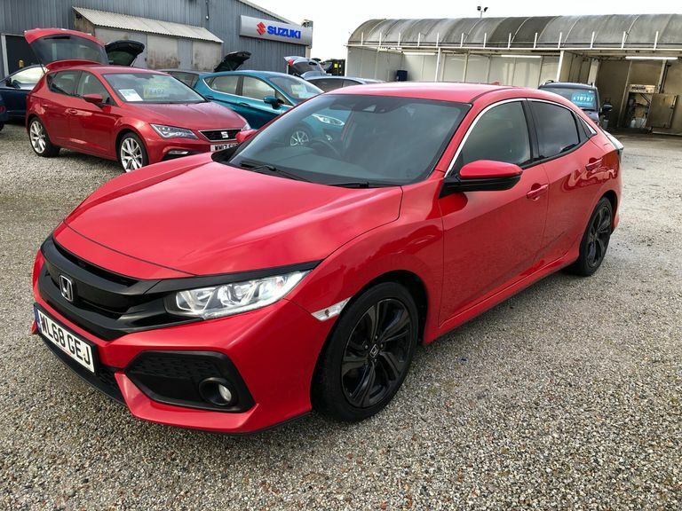 Honda Civic 1.0 Vtec Turbo 126 Sr Sat Nav WL68GEJ Red #2