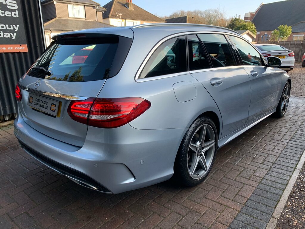Mercedes-Benz C Class 2.1 C220d Amg Line Estate G-tronic Eur OV67EWJ Silver #5