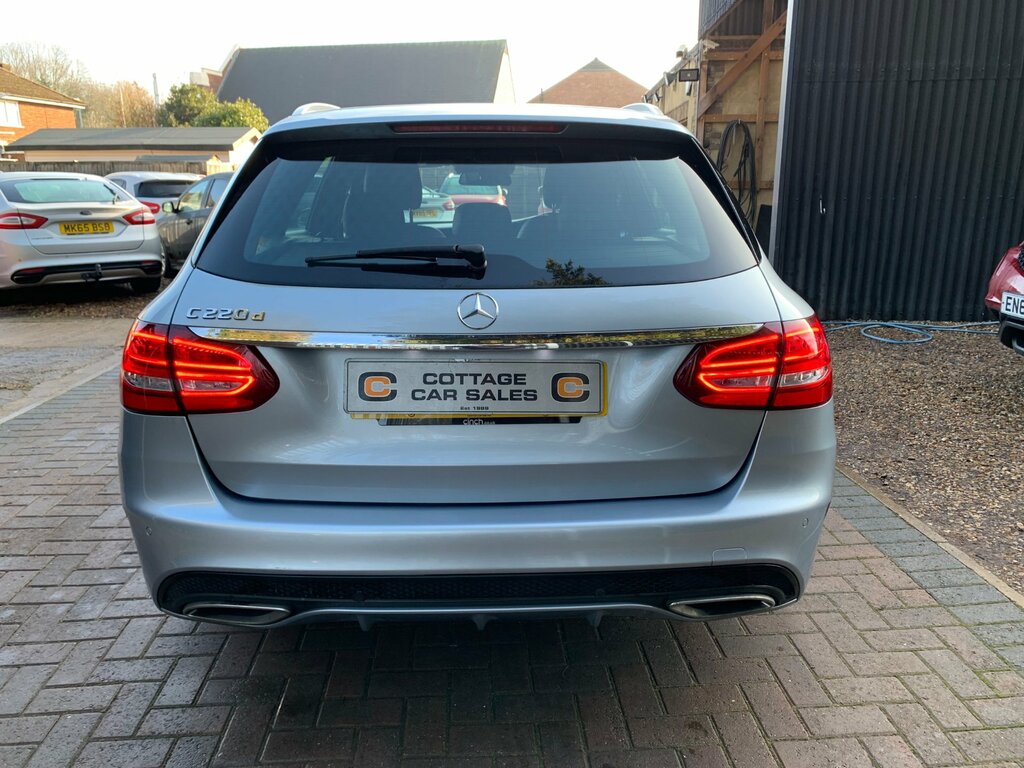 Mercedes-Benz C Class 2.1 C220d Amg Line Estate G-tronic Eur OV67EWJ Silver #6