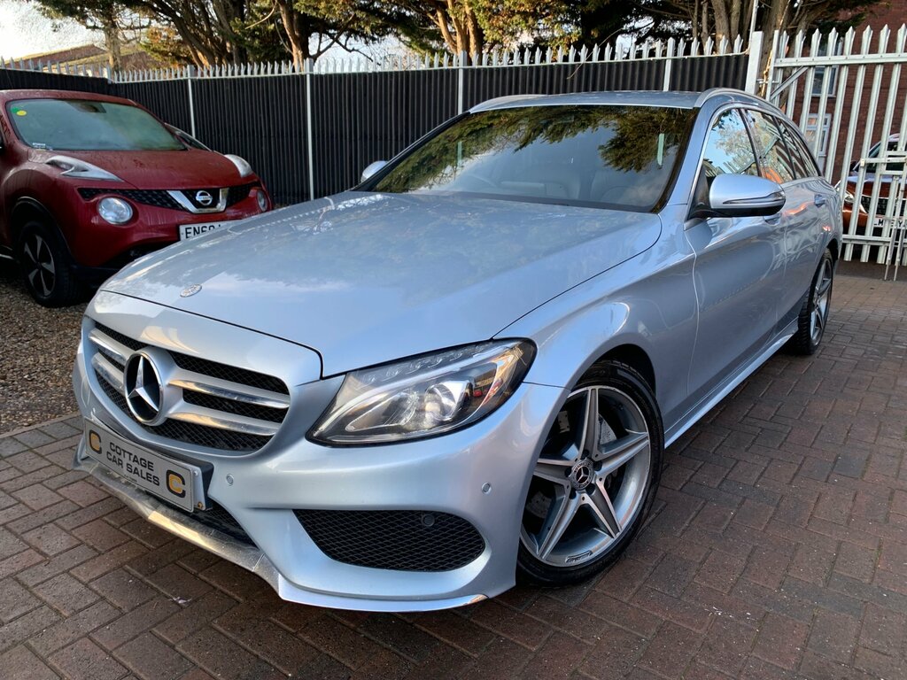 Mercedes-Benz C Class 2.1 C220d Amg Line Estate G-tronic Eur OV67EWJ Silver #4